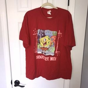 Vintage Spongebob “Squeeze Me” T-shirt Men’s XL